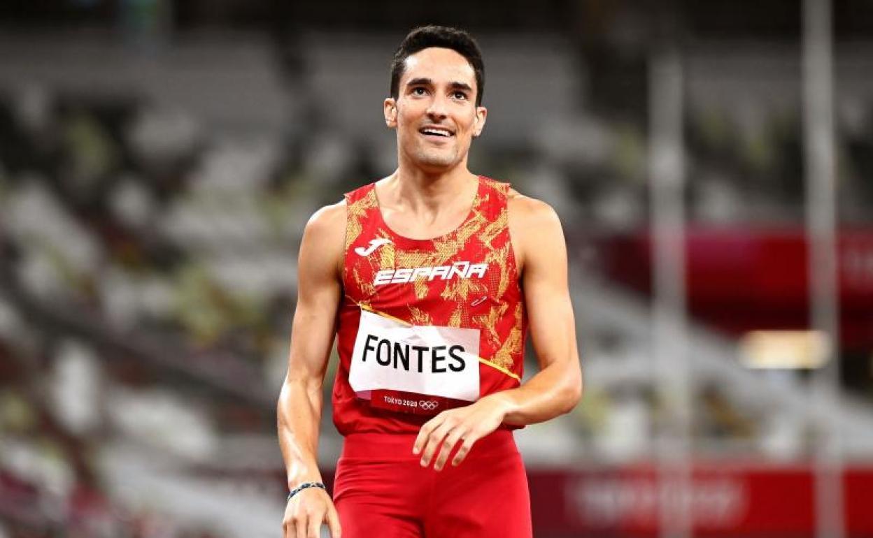 Ignacio Fontes, tras una de las tres carreras en las que participó en los Juegos Olímpicos. 