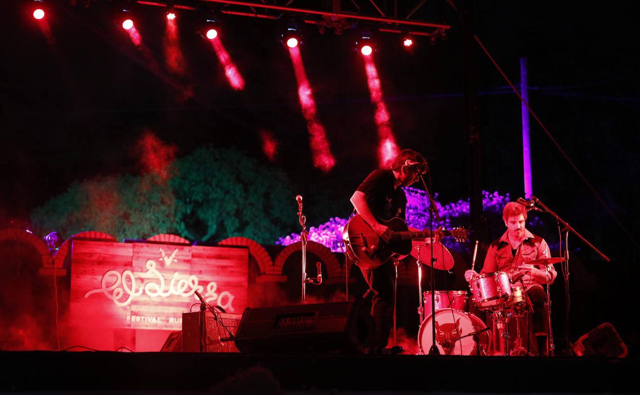 Guadalupe Plata durante su actuación. 