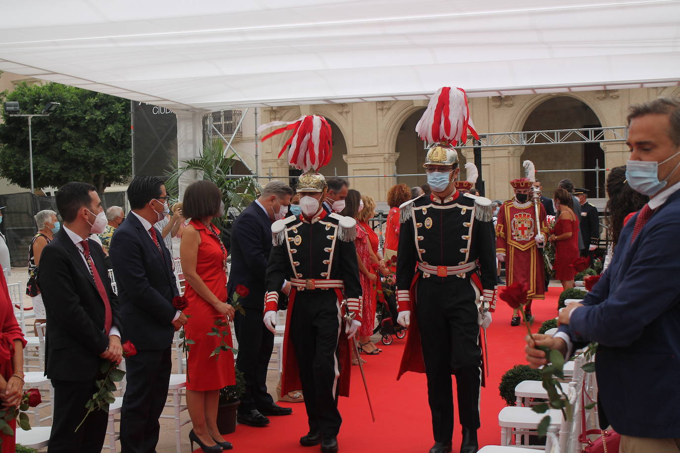 Homaneje a los Mártires de la Libertad en la Plaza Vieja esta mañana.