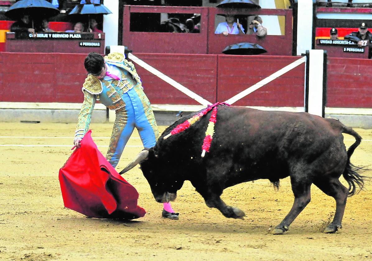 Adrián Torres, en la Feria de San Lucas, en la capital. 