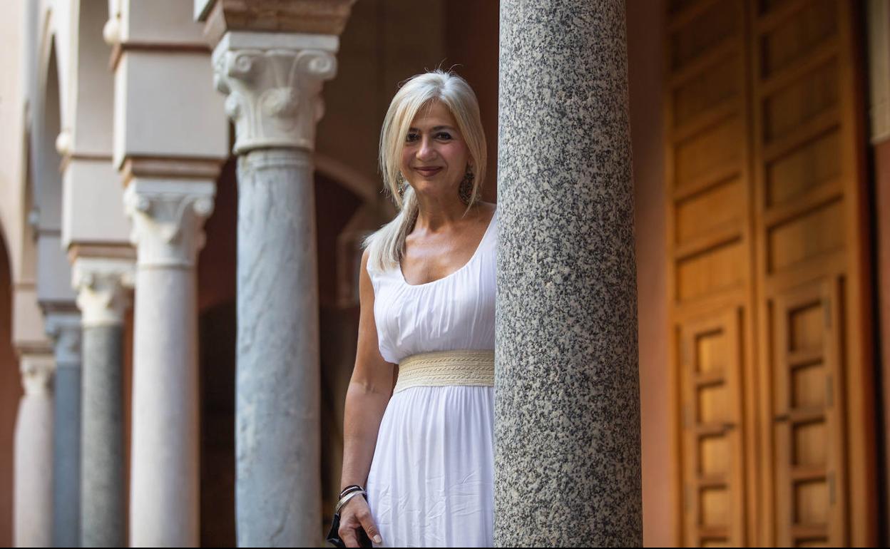 Patricia del Pozo, en el Palacio de Altamira, sede de la Consejería de Cultura y Patrimonio Histórico.