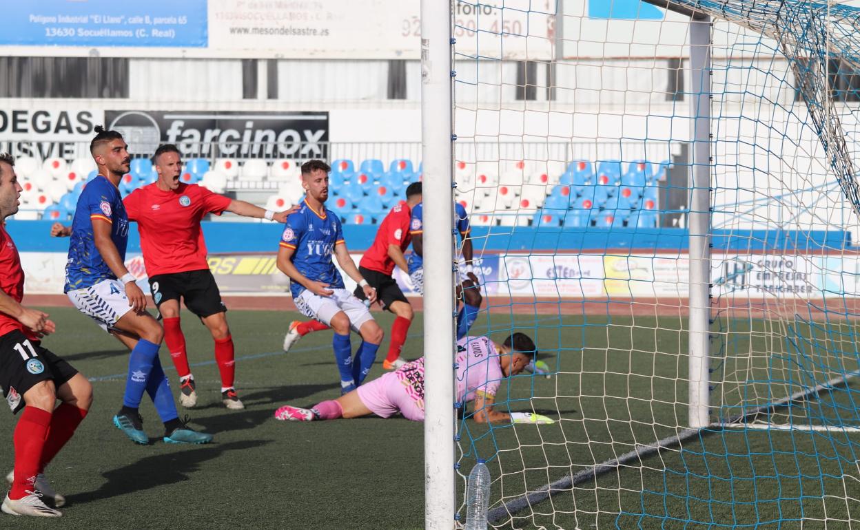 Momento del partido disputado en Socuéllamos