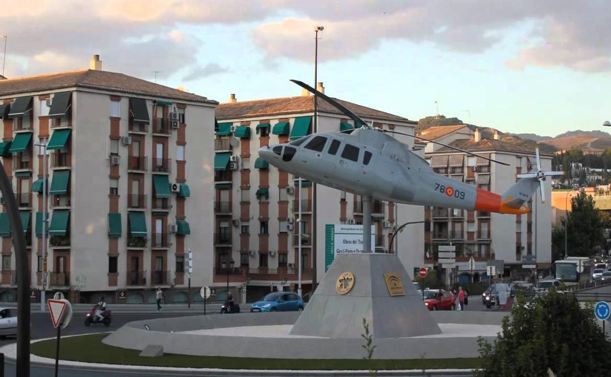 Helicóptero en Camino de Ronda.