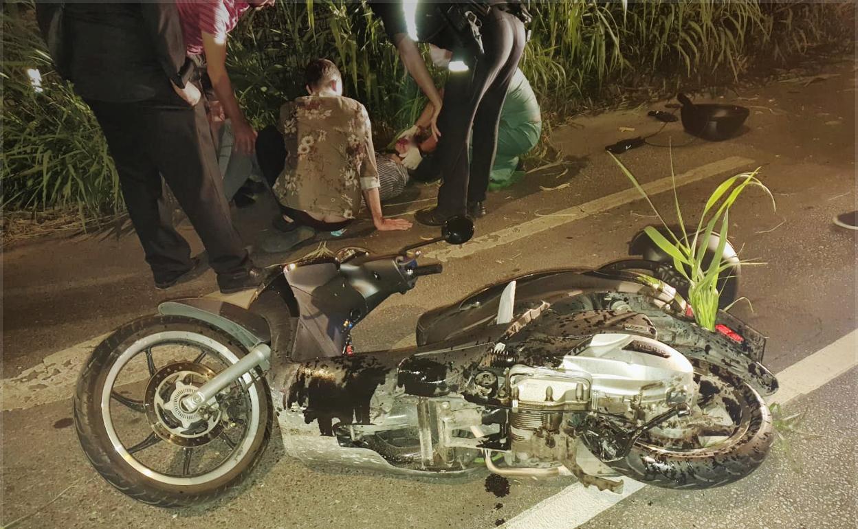 Imagen del accidente