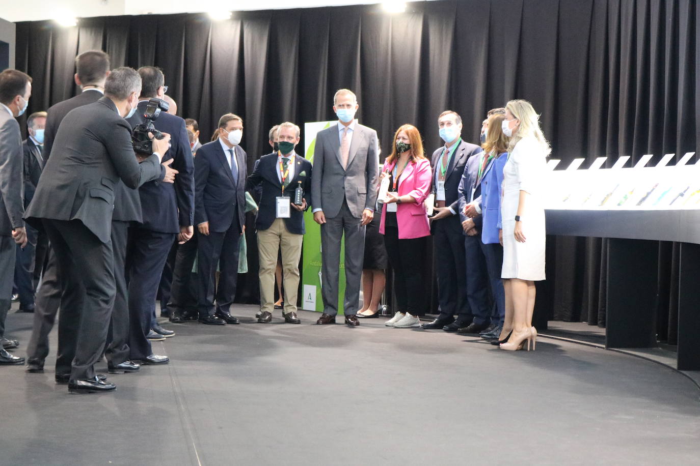 Primer día de Expoliva, marcado por la visita del Rey