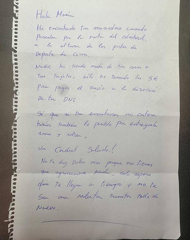 Carta completa. 