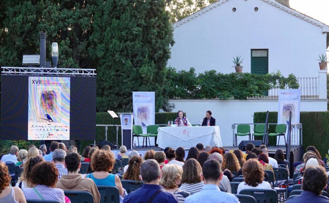 Ambiente en la Huerta durante la intervención de Yolanda Pantin.