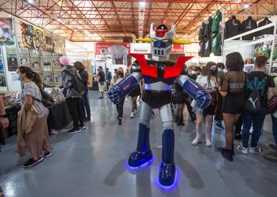 Imagen secundaria 1 - Interior del pabellón principal, Mazinger y Catwoman. 