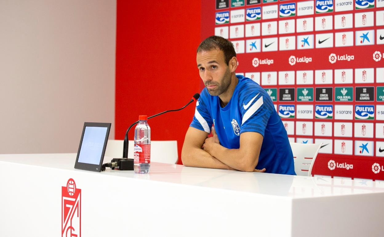 Víctor Díaz, en rueda de prensa. 