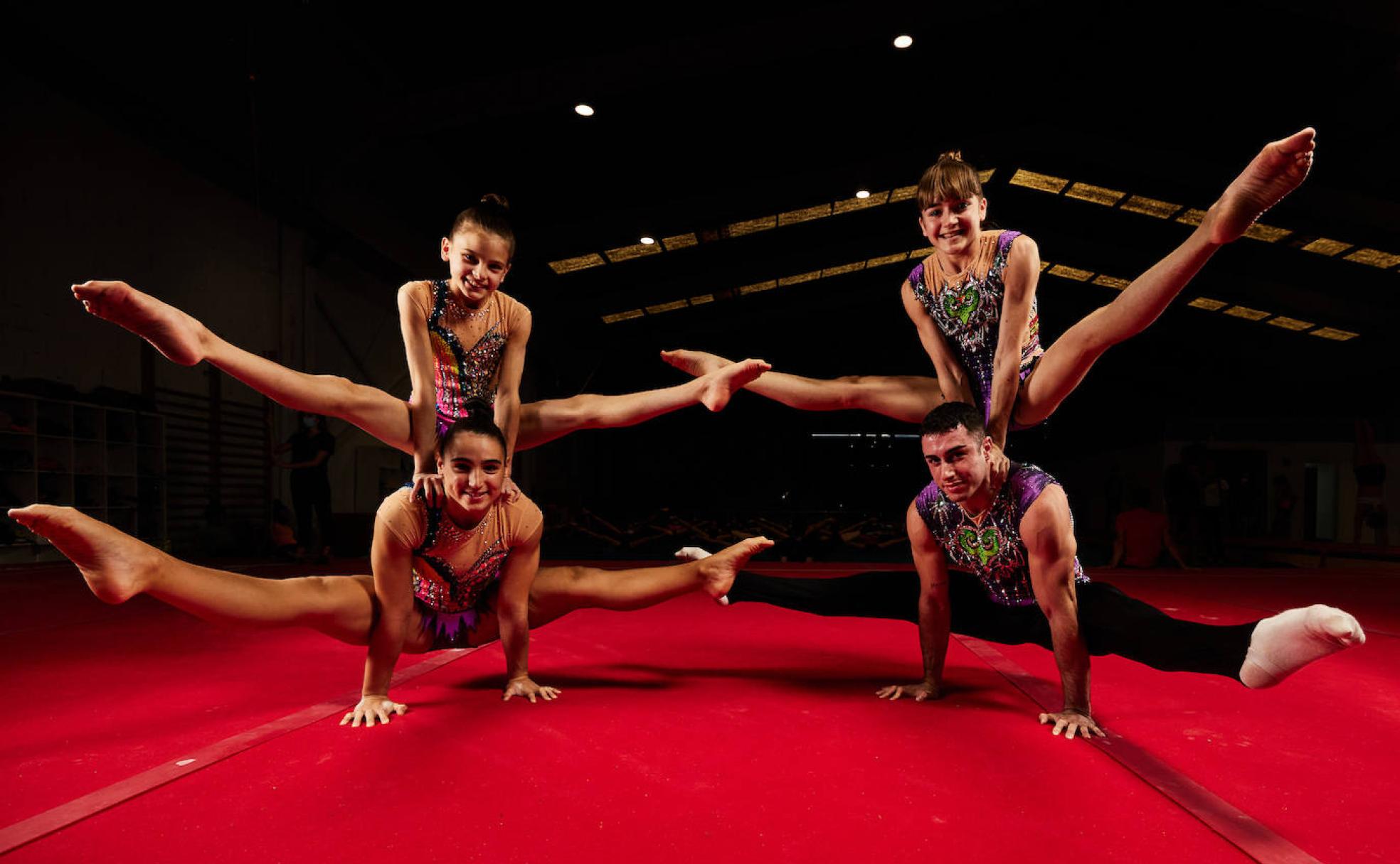 Los cuatro subcampeones de Europa posan para IDEAL. 