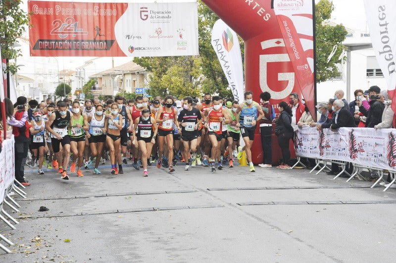 Participantes en la media maratón de Baza