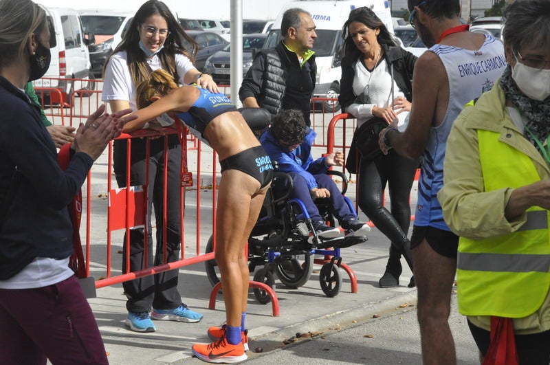 Participantes en la media maratón de Baza