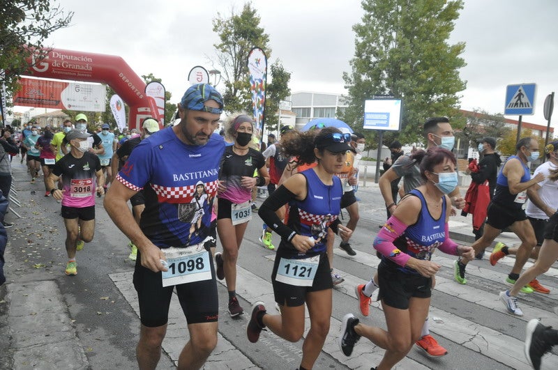 Participantes en la media maratón de Baza