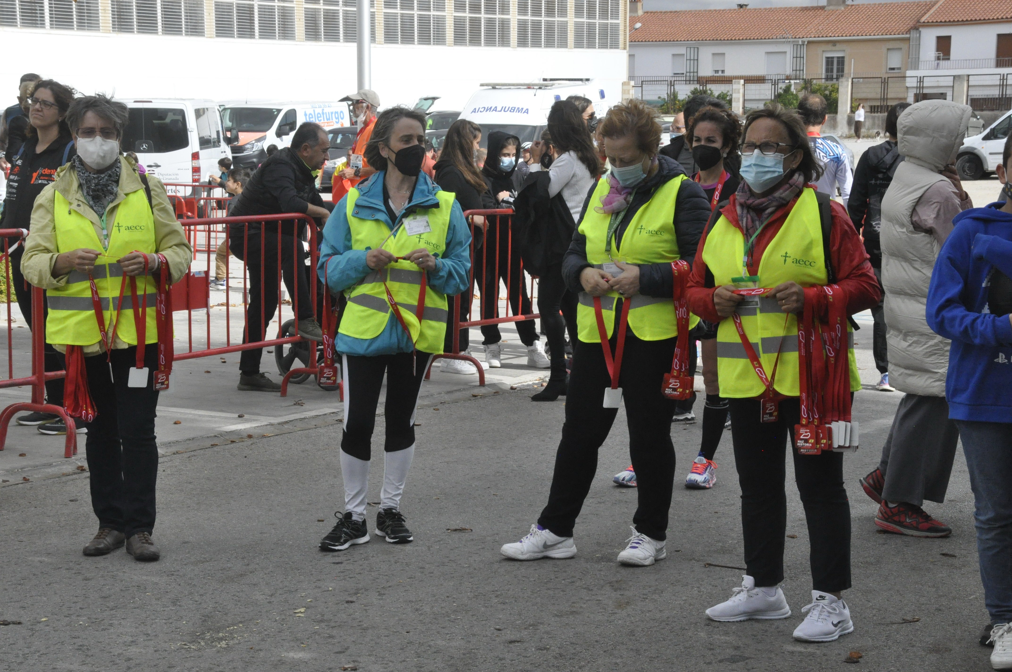 Participantes en la media maratón de Baza