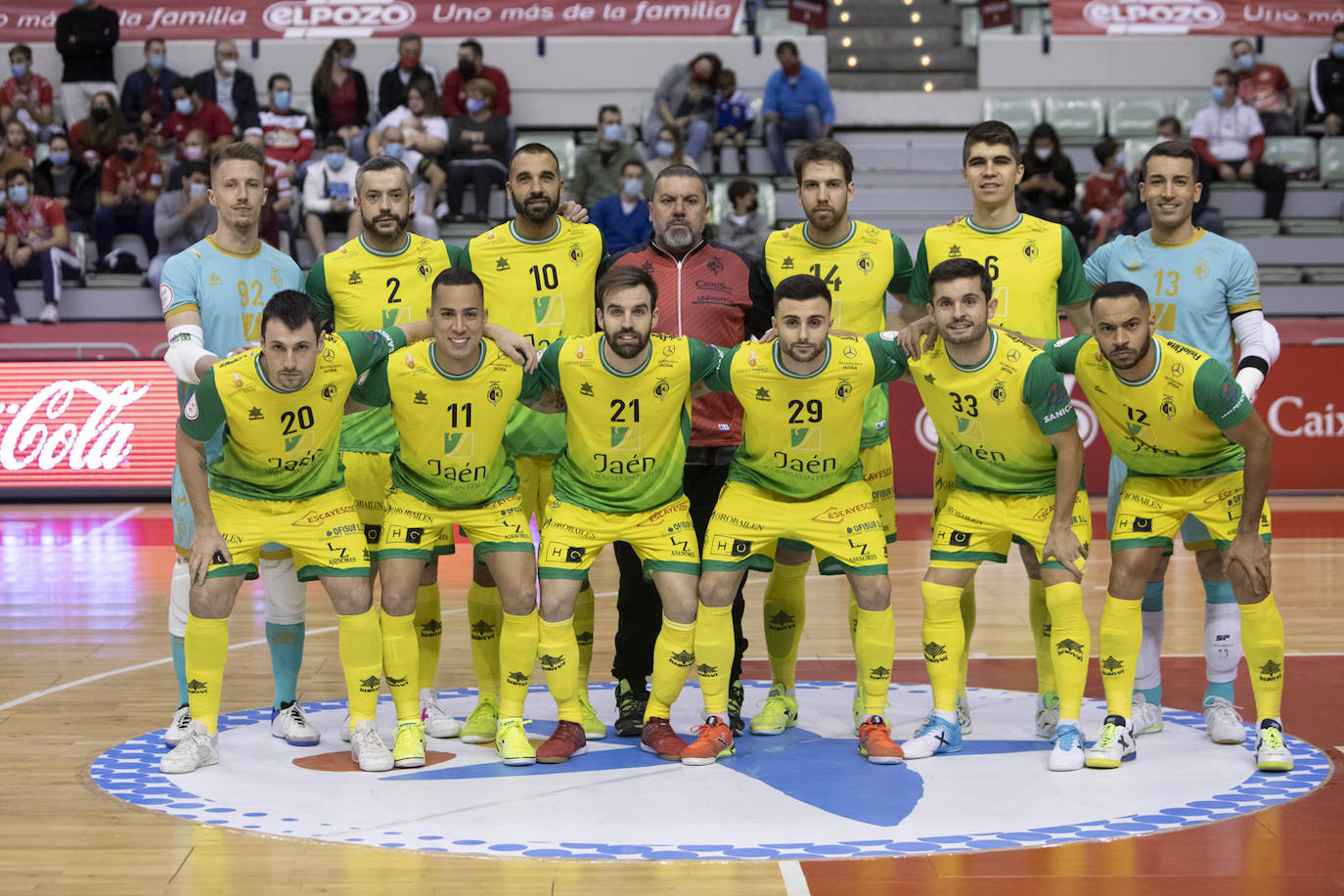 Alineación de Jaén FS en Murcia frente a ElPozo. 