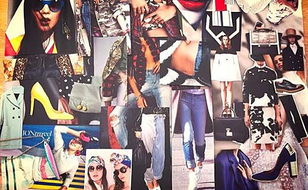 Ejemplo de un 'moodboard'.