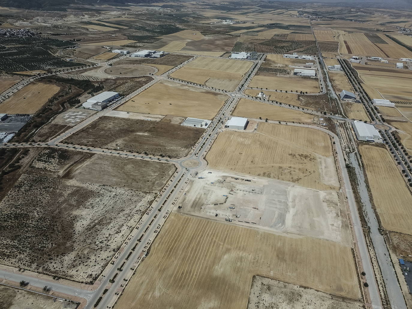 El polígono de Escúzar, que concentra la mayor parte del suelo industrial disponible en Granada con 283 hectáreas libres. 