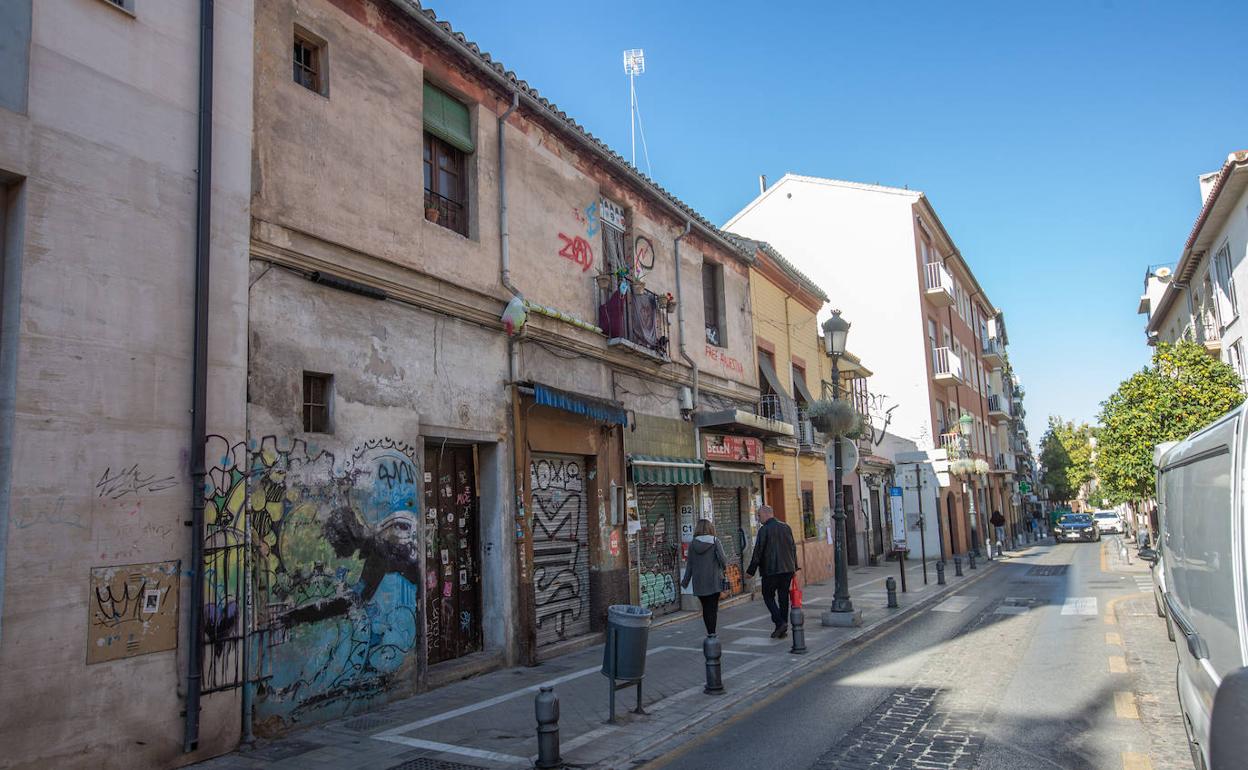 La casa okupada en la calle Molinos.