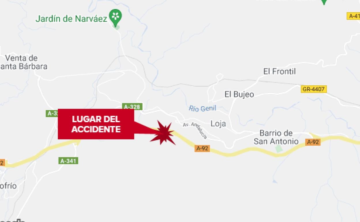 Lugar del accidente.