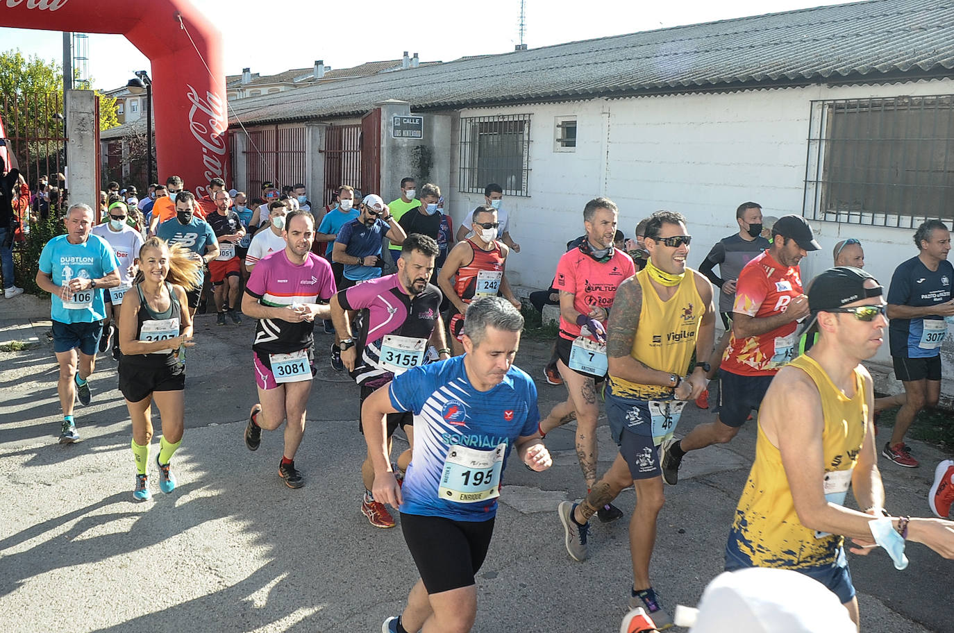 Los corredores, en la salida.