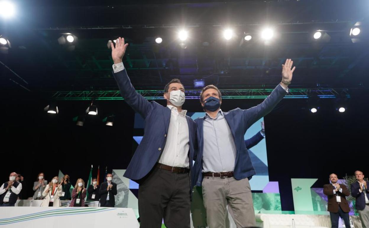 Juama Moreno y Pablo Casado