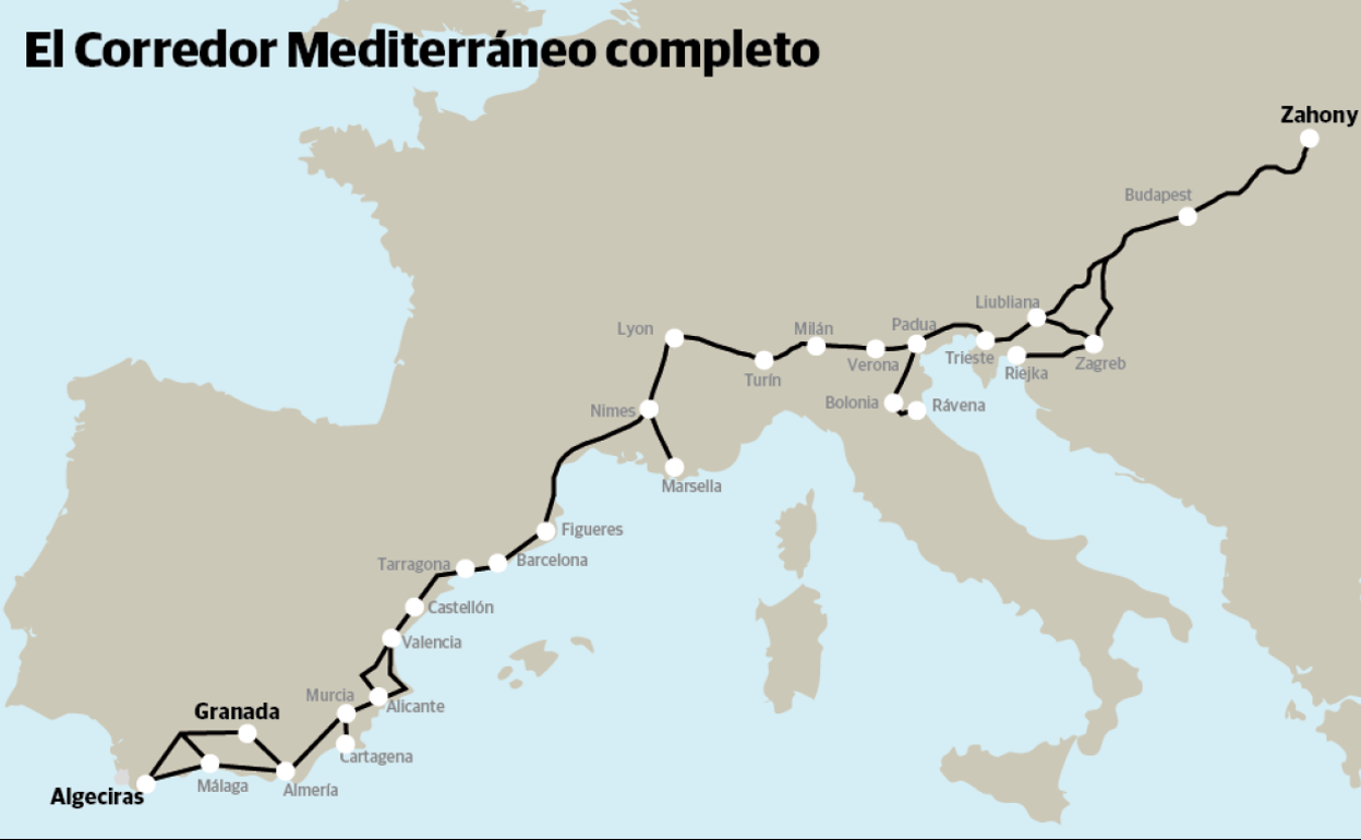 Granada - Zahony, un corredor roto por el tramo de Almería
