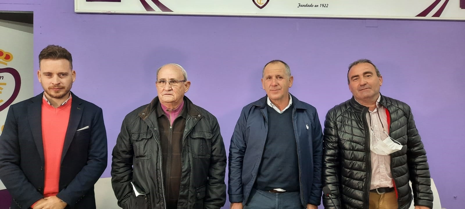 Rafael Hernández, Francisco Lopera, Ildefonso Ruiz y Ramón García, miembros del nuevo Consejo de Administración del club blanco. 