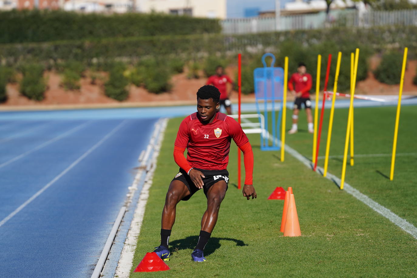 Largie Ramazani, feliz tras volver a disfrutar del fútbol. 