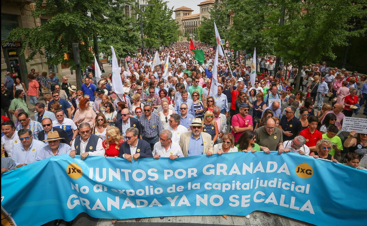 Manifestación de Juntos por Granada en una imagen de archivo.