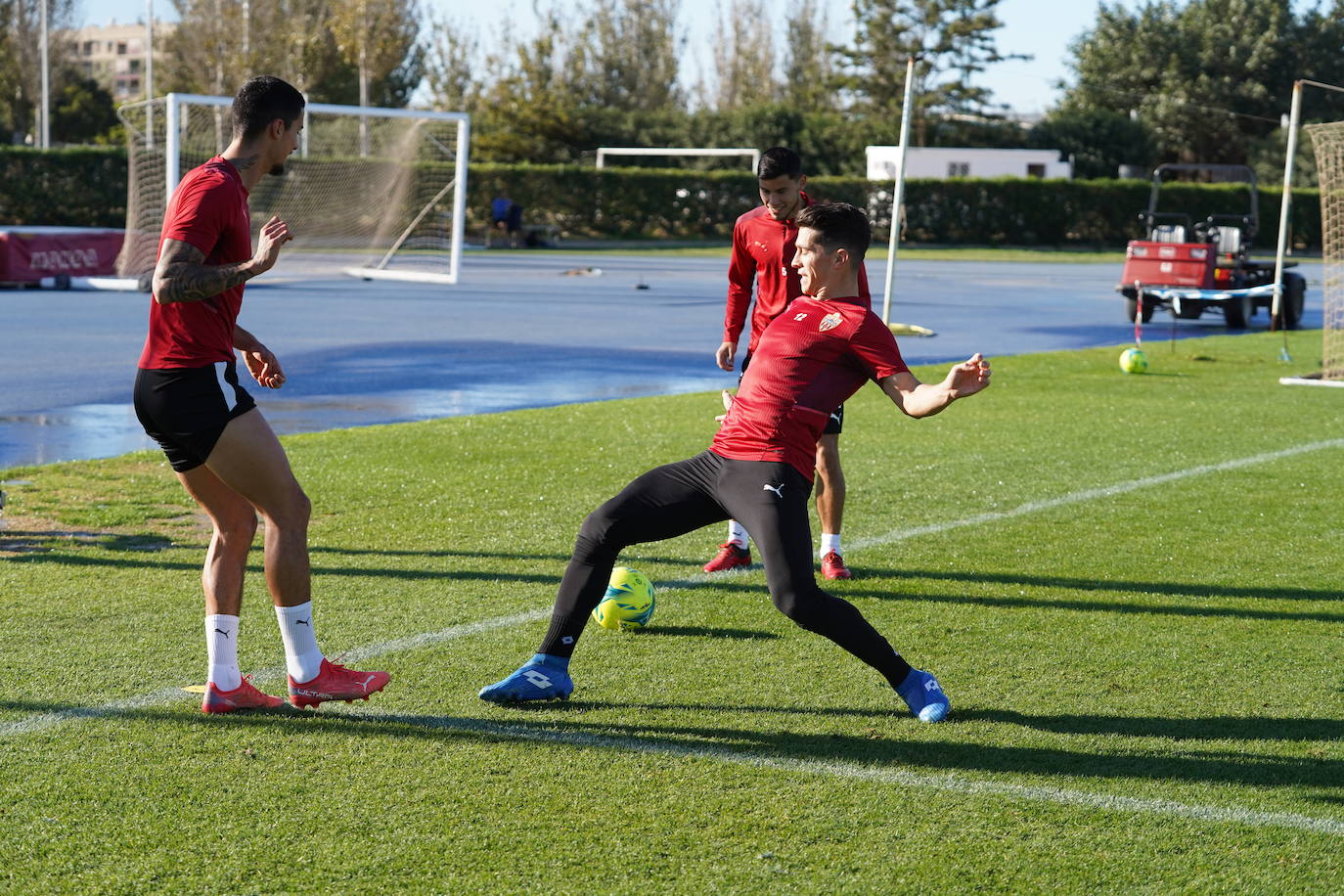 Fotos: Las imágenes del último entrenamiento del Almería