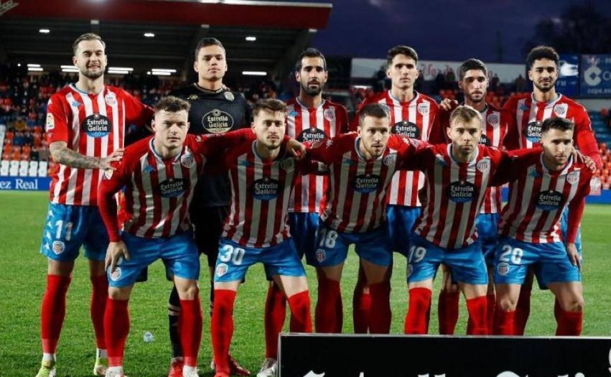 Once inicial del CD Lugo en el partido disputado frente a la UD Ibiza. 