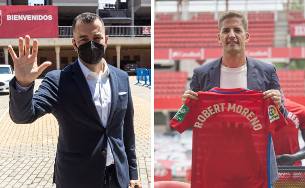 Diego Martínez, en su último día. Robert Moreno, en el primero. 