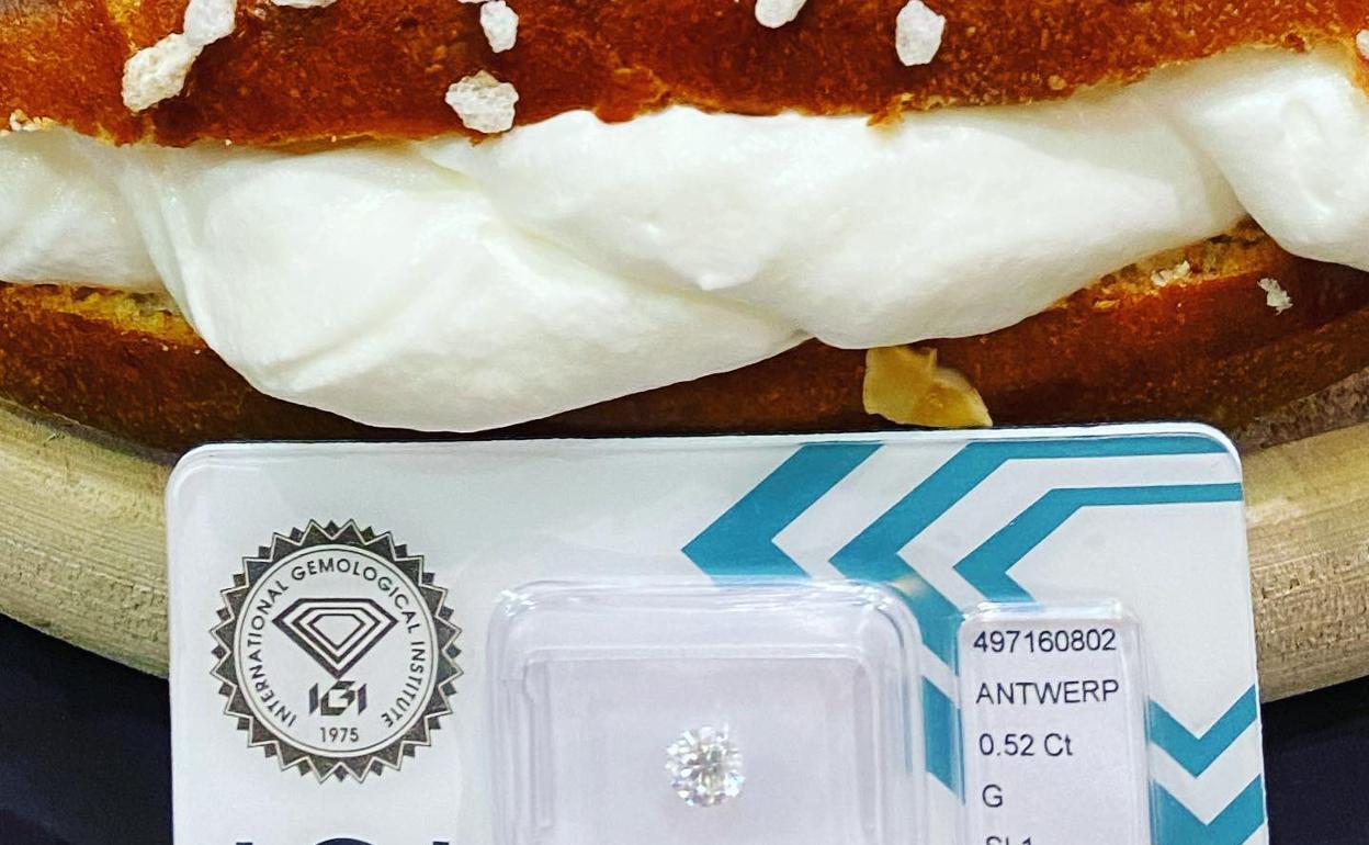 El diamante que sortea la pastelería de Castellón con el roscón de Reyes 