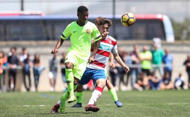 Ansu Fati, en Armilla aquel 18 de mayo de 2019. 