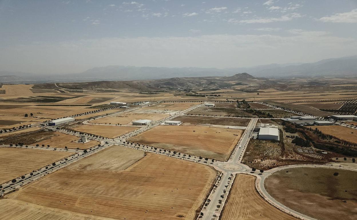 Terrenos de Escúzar en los que se instalará el acelerador.