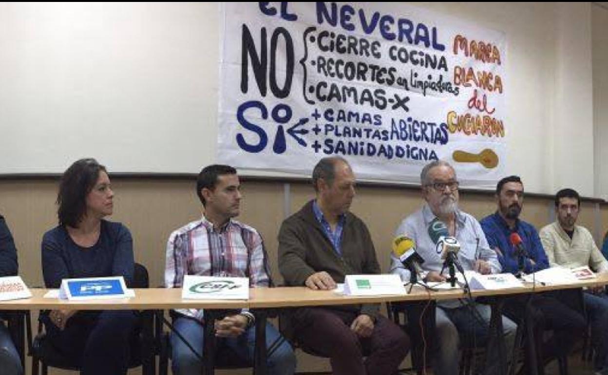 Integrantes de la Marea del Cucharón, en diciembre de 2016. 
