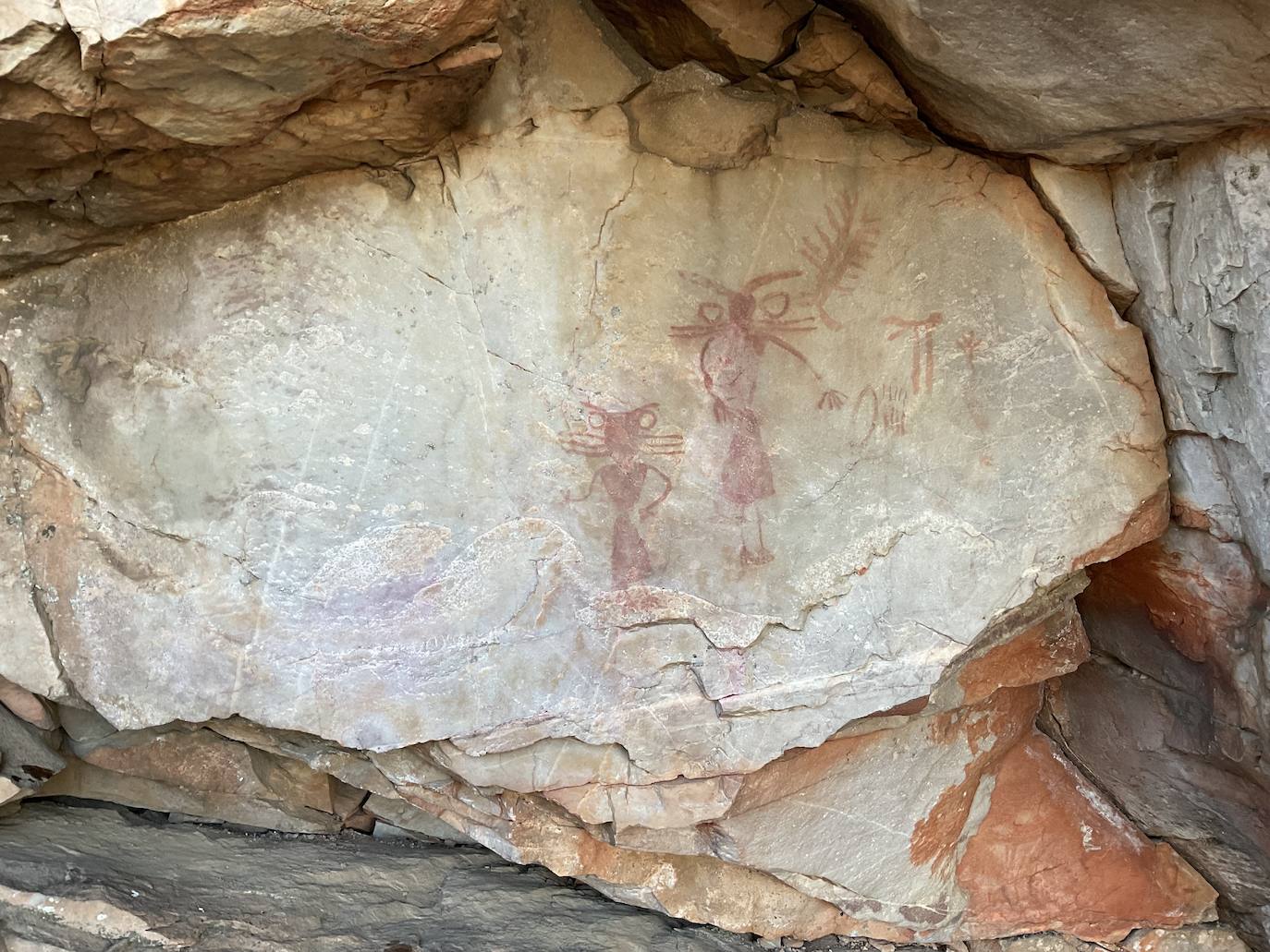 Aspecto con el que han quedado las pinturas, según informan desde la Junta de Andalucía. 