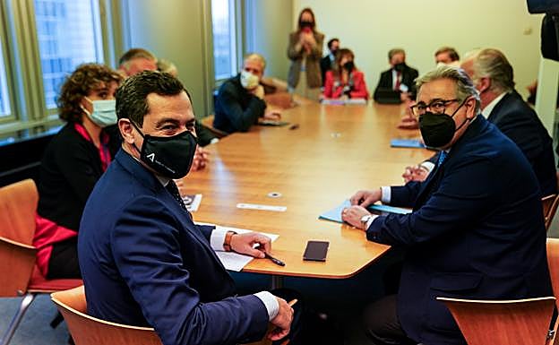 El presidente de la Junta de Andalucía, Juanma Moreno