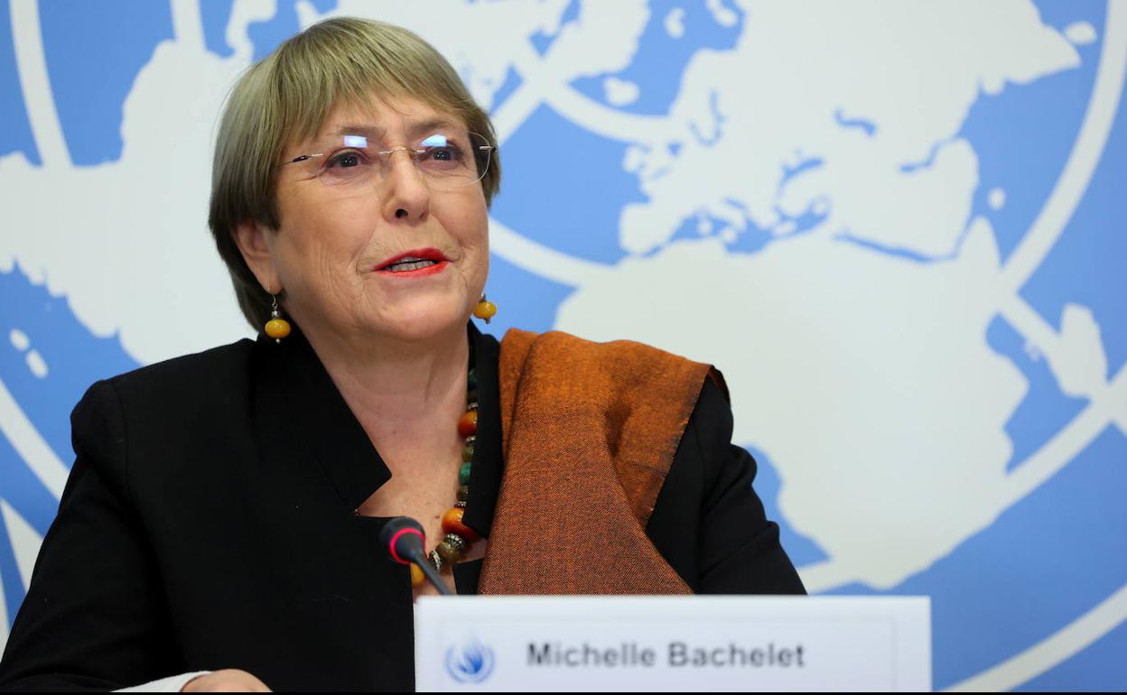 La alta Representante de la ONU para los Derechos Humanos, Michelle Bachelet. 