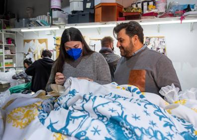 Imagen secundaria 1 - En plena faena. 