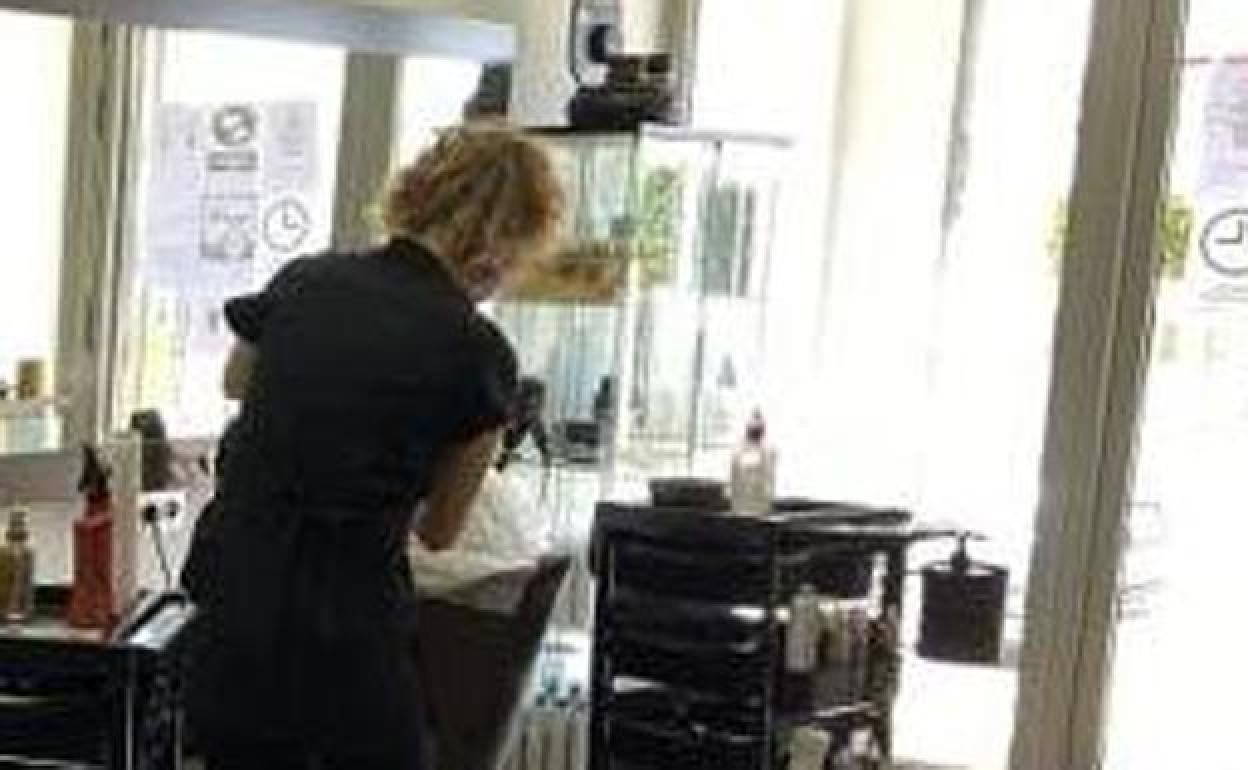 Foto de archivo de una peluquería