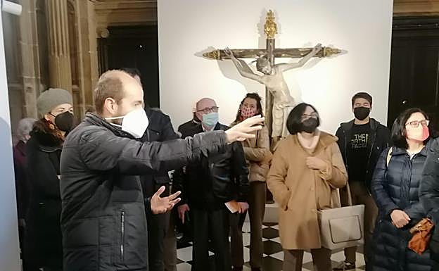 El comisario José Joaquín Quesada, en una visita. 