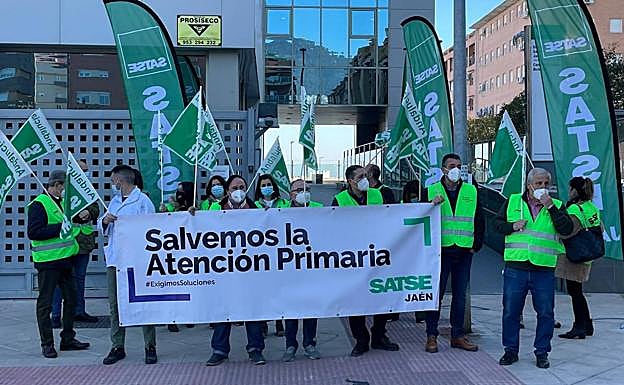 Otra de las concentraciones este jueves en Jaén. 