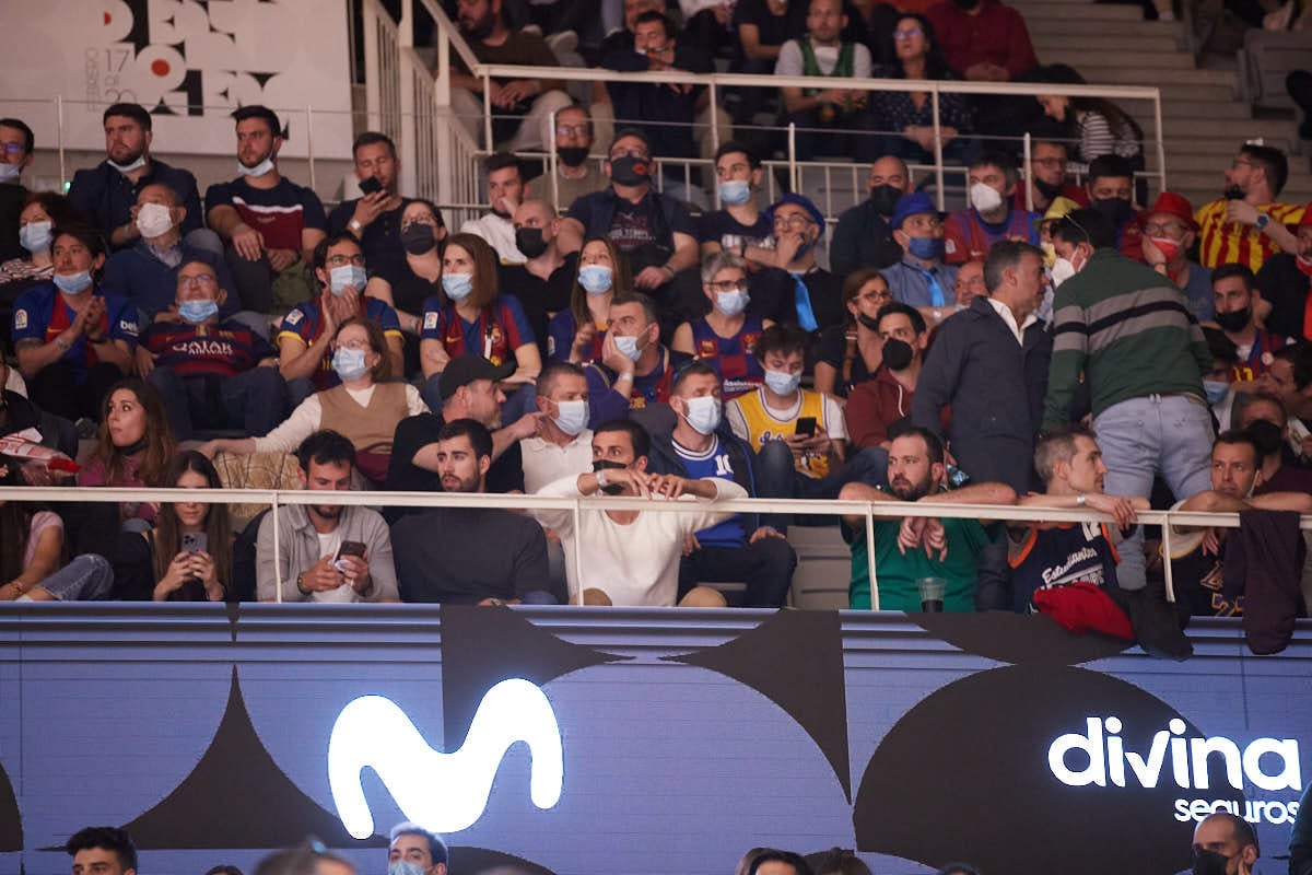 Las imágenes de las gradas del Palacio de los Deportes de Granada en el último encuentro de cuartos de final