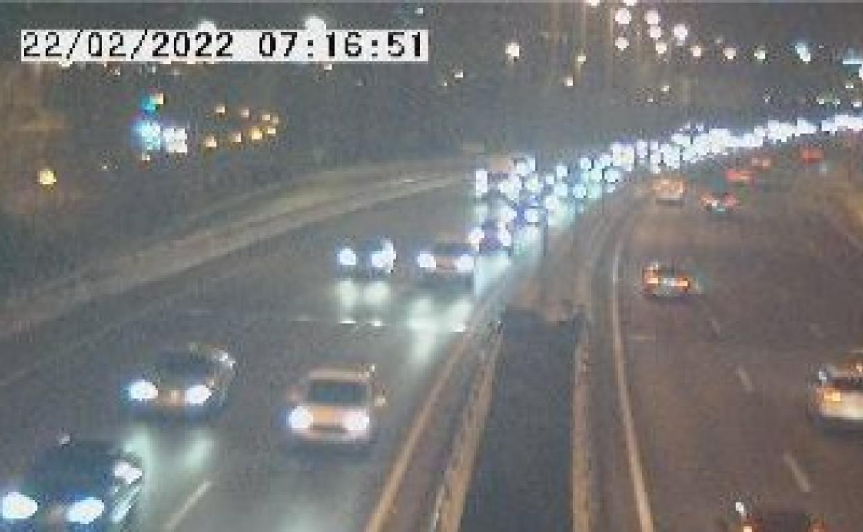 Tráfico en la Circunvalación a primera hora de este martes