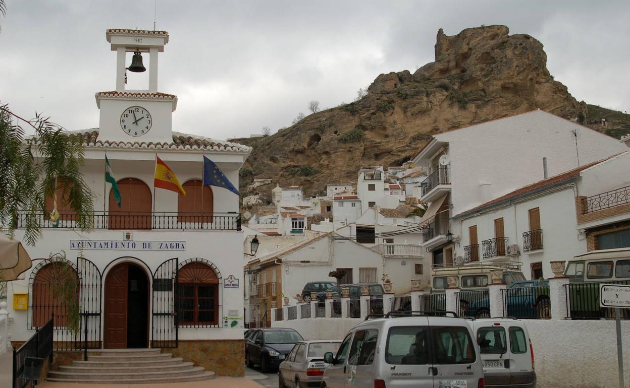 Ayuntamiento de Zagra donde se efectuarán las protestas.