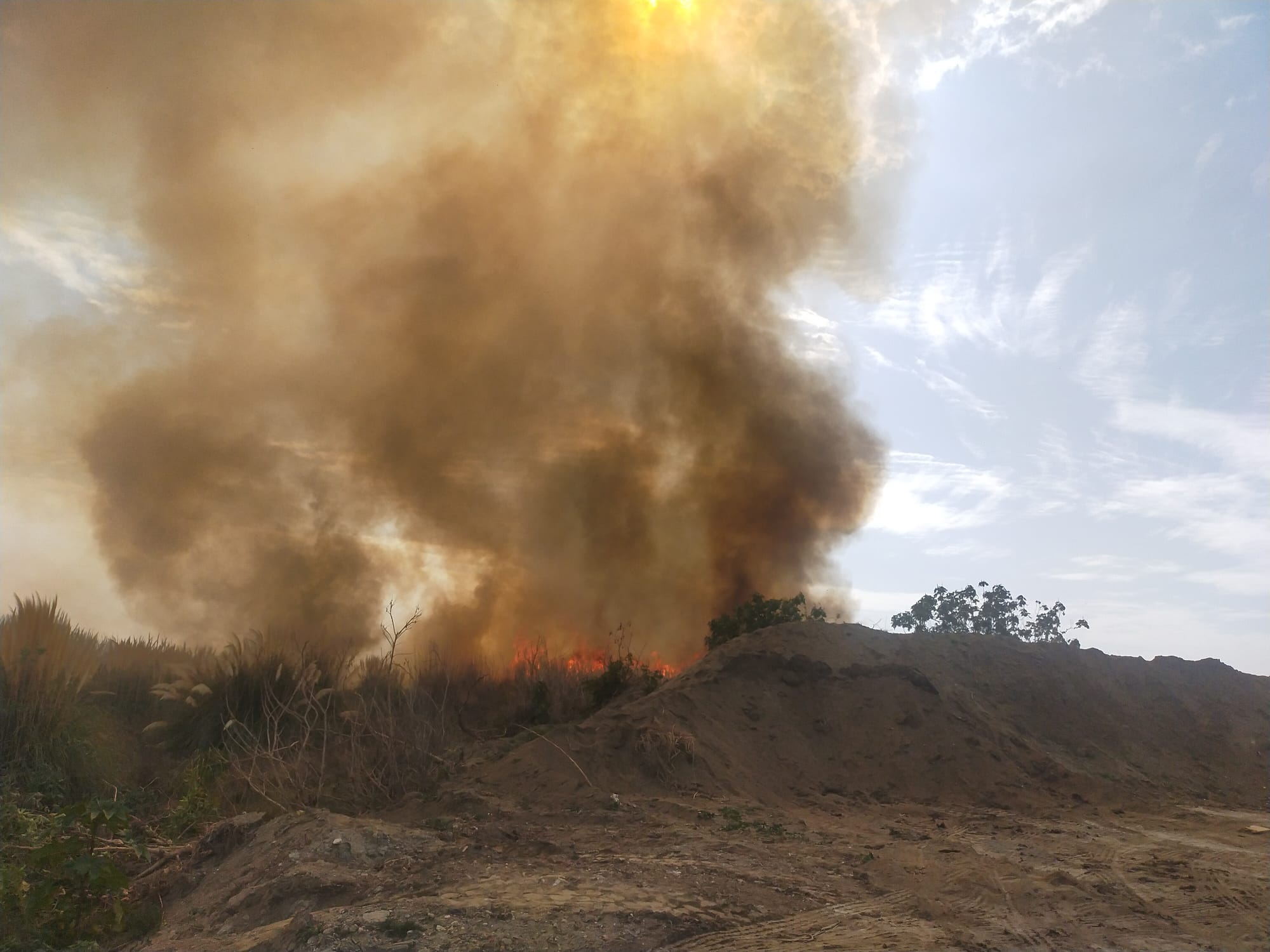 Ha obligado a desalojar el polígono de Algaidas