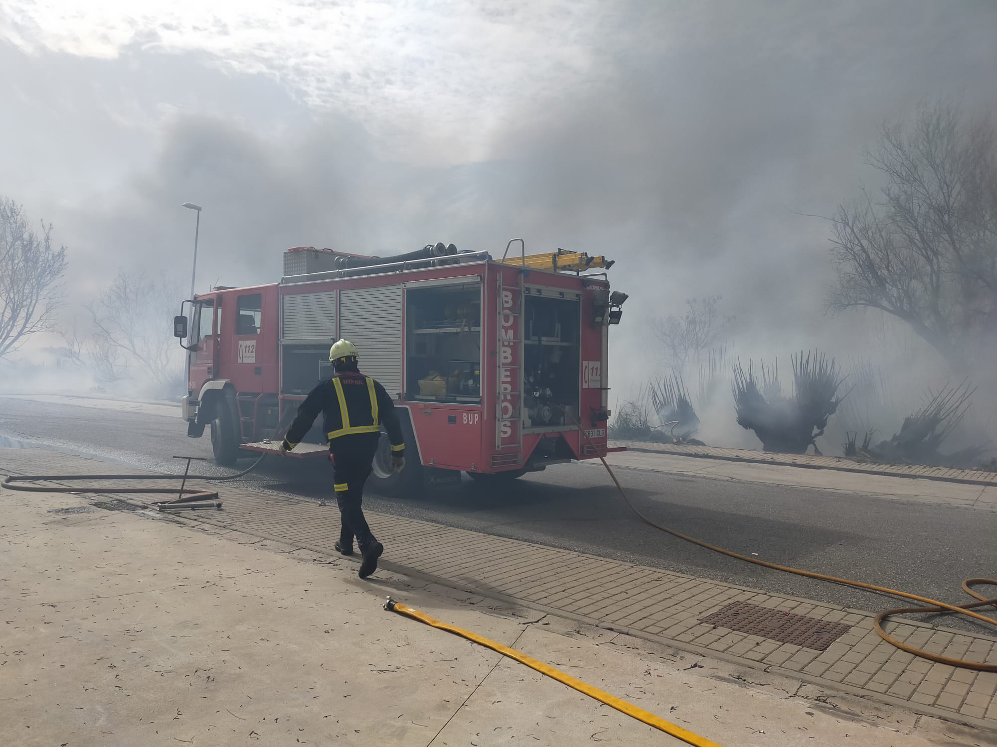 Ha obligado a desalojar el polígono de Algaidas