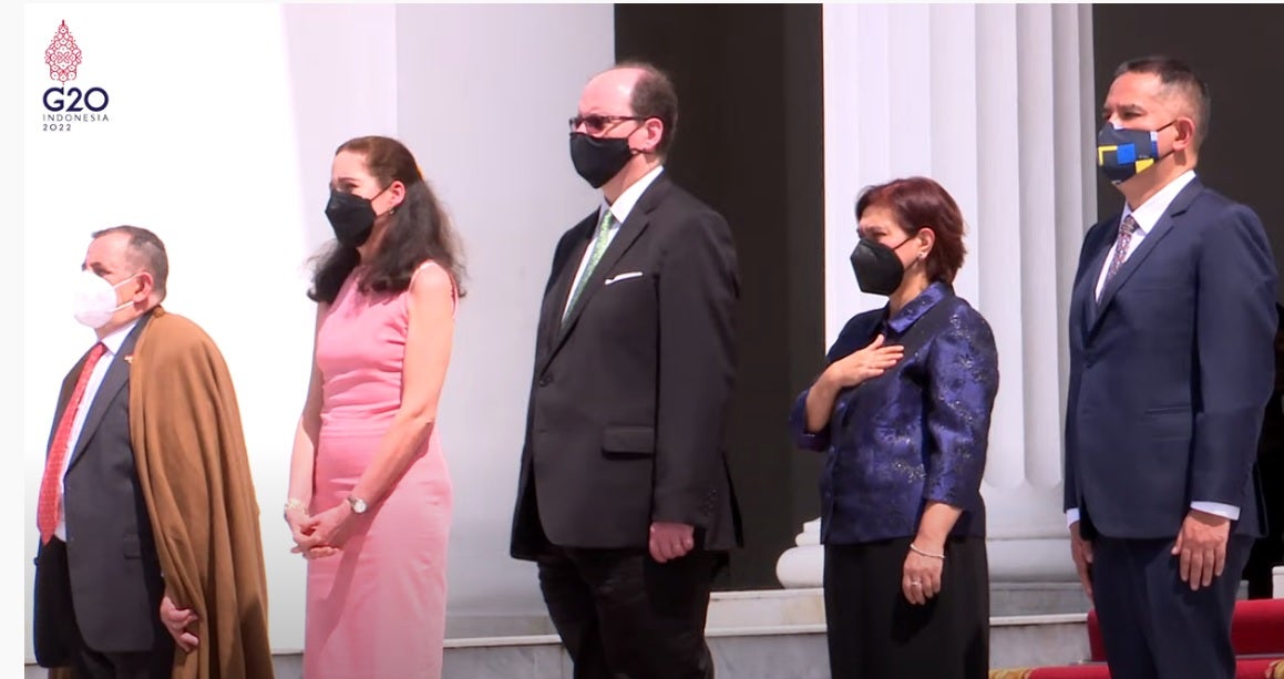 Francisco Aranda, durante la toma de posesión del cargo en Indonesia