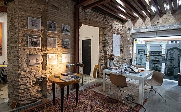 Interior del estudio. 